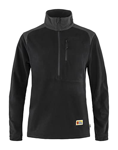 Fjallraven 84785-550-030 Vardag Lite Fleece W Sweatshirt Damen Black-Dark Grey Größe m von Fjallraven