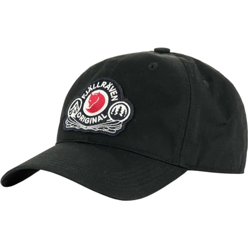 Fjallraven 86979-550 Classic Badge Cap/Classic Badge Cap Hat Unisex Black Größe L/XL von Fjallraven