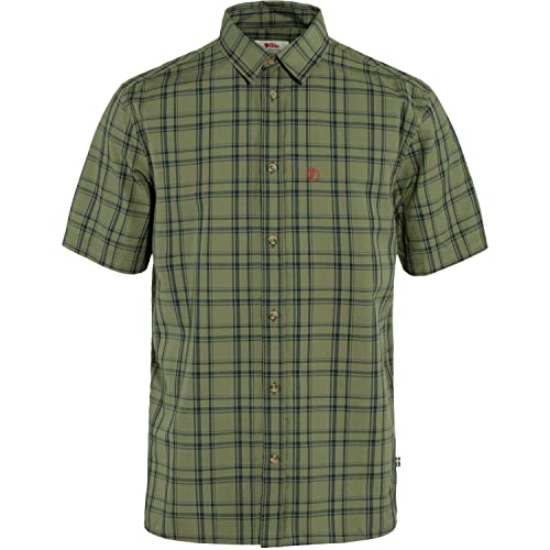 Fjallraven 87038-620-555 Övik Lite Shirt SS M Shirt Herren Green-Dark Navy Größe M von Fjallraven