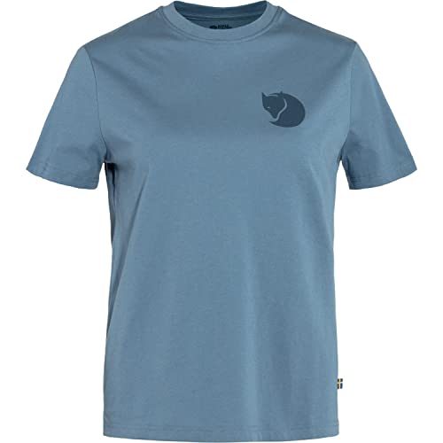 Fjallraven 87153-543 Fox Boxy Logo Tee W T-Shirt Damen Dawn Blue Größe XXS von Fjallraven