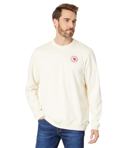 Fjallraven 87163-113 1960 Logo Badge Sweater M Sweatshirt Herren Chalk White Größe L von Fjallraven