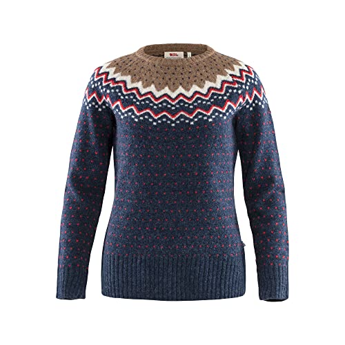Fjallraven Damen Sweatshirt Övik Knit Sweater W, Navy, L, 89941 von Fjäll Räven