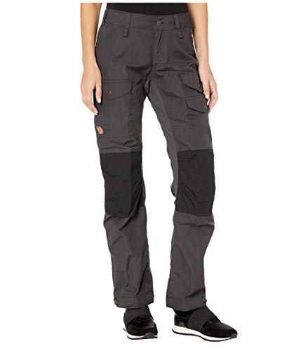 Fjallraven Damen Sport Trousers Vidda Pro Ventilated TRS W Reg, Dark Grey-Black, 42, 89330 von Fjäll Räven