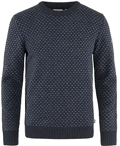 Fjallraven Herren Sweatshirt Övik Nordic Sweater M, Dark Navy, S, 82020 von Fjäll Räven