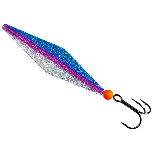 FLADEN Trout Kite Inline, freilaufender Meerforellenblinker in 10, 12 g Version, bleifrei (Blue Pink Glitter) von Fladen