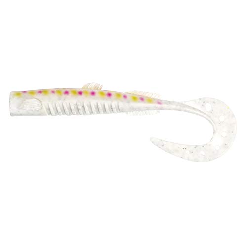 Fladen Giant Goby Shad oder Single Tail, Länge 17cm, neun fängige Farben entweder mit Paddelschwanz oder gedrehten Twister-Schwanz (weiß, Single Tail 17cm) von Fladen