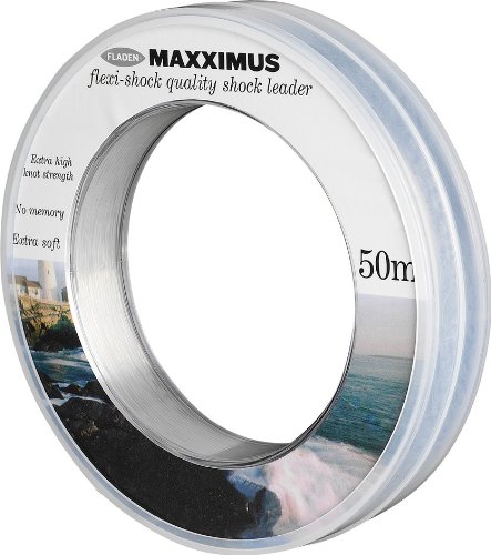 FLADEN Maxximus Flexi Angelschnur, transparent, 0,60 mm, durchsichtig, 45lbs von Fladen