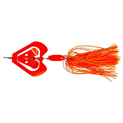 Fladen Predator Pike Surface Spinner 11cm 21g Angeln Spinner für Hecht, Farbe:Orange von Fladen