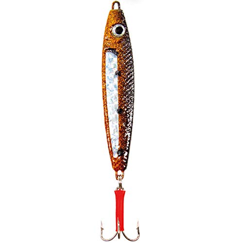 Fladen Starvangersilda - Bleifreier Pilker Modell Stavanger 30g - 200g bleifrei (Gold-Schwarz gepunkte, 200g) von Fladen