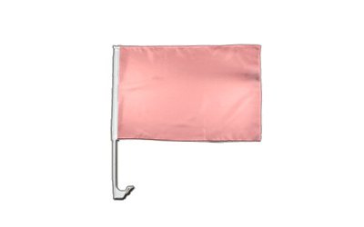 Autofahne Autoflagge Einfarbig Pink - 30 x 40 cm von Flaggenfritze