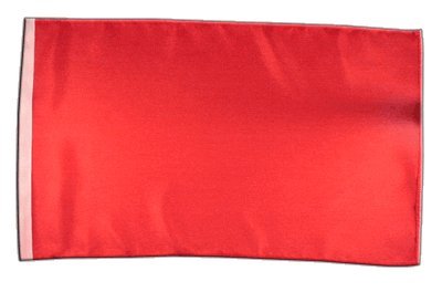 Fahne Flagge Einfarbig Rot 30 x45 cm von Flaggenfritze