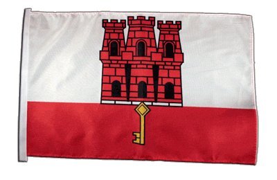 Fahne Flagge Gibraltar 30 x45 cm von Flaggenfritze