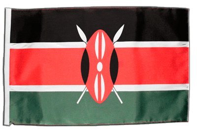 Fahne Flagge Kenia 30 x45 cm von Flaggenfritze