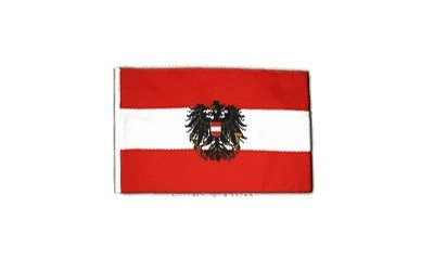 Fahne Flagge Österreich mit Adler 30 x45 cm von Flaggenfritze