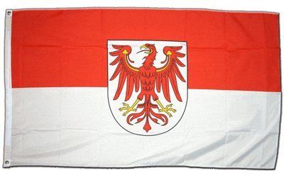 Flagge Deutschland Brandenburg - 60 x 90 cm von Flaggenfritze