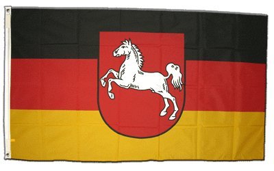 Flagge Deutschland Niedersachsen - 60 x 90 cm von Flaggenfritze