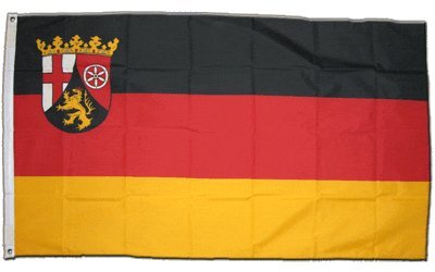Flagge Deutschland Rheinland-Pfalz - 60 x 90 cm von Flaggenfritze