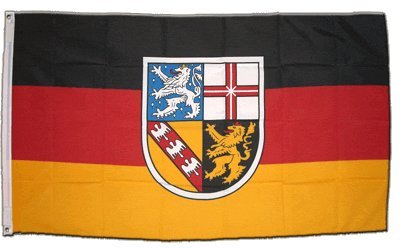 Flagge Deutschland Saarland - 60 x 90 cm von Flaggenfritze