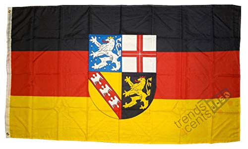 Flagge Deutschland Saarland - 90 x 150 cm von Flaggenfritze