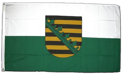 Flagge Deutschland Sachsen - 60 x 90 cm von Flaggenfritze