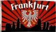 Flagge Fanflagge Frankfurt Silhouette - 90 x 150 cm von Flaggenfritze