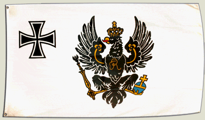 Flagge Preußen Kriegsflagge 1903-1920 - 90 x 150 cm von Flaggenfritze