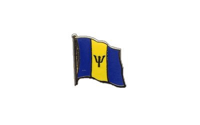 Flaggen-Pin/Anstecker Barbados vergoldet von Flaggenfritze