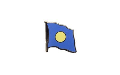 Flaggen-Pin/Anstecker Palau vergoldet von Flaggenfritze