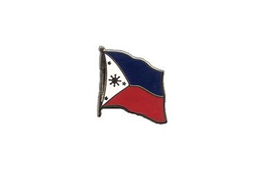 Flaggen-Pin/Anstecker Philippinen vergoldet von Flaggenfritze