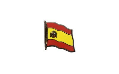 Flaggen-Pin/Anstecker Spanien vergoldet von Flaggenfritze