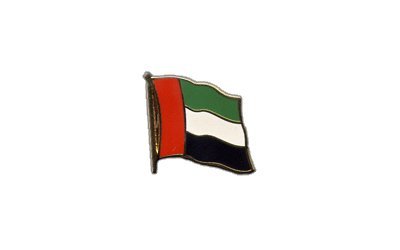 Flaggen-Pin/Anstecker Vereinigte Arabische Emirate vergoldet von Flaggenfritze
