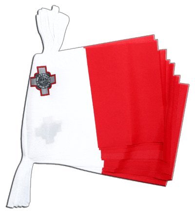 Flaggenfritze® Fahnenkette Malta, Länge 5,9 m von Flaggenfritze