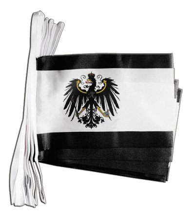Flaggenfritze® Fahnenkette Preußen, Länge 5,9 m von Flaggenfritze