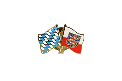 Flaggenfritze® Freundschaftspin Bayern - Thüringen von Flaggenfritze
