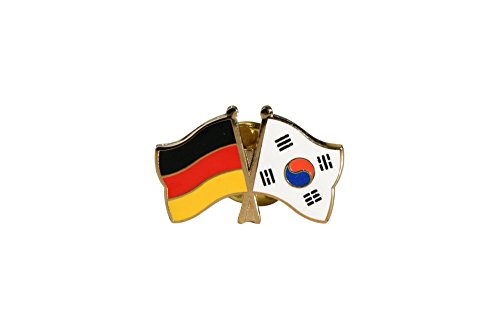 Flaggenfritze® Freundschaftspin Deutschland - Südkorea von Flaggenfritze