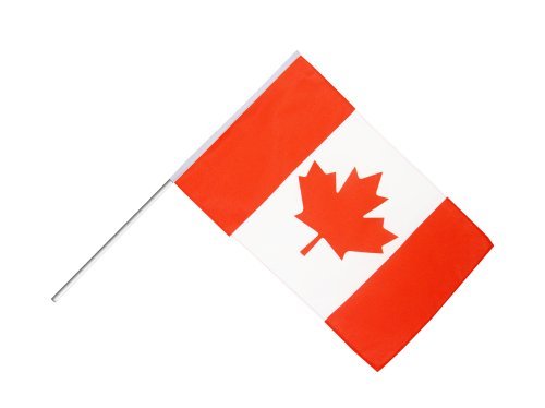 Flaggenfritze® Große Stockflagge Schwenkflagge Kanada 60 x 90 cm von Flaggenfritze