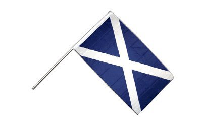 Flaggenfritze® Große Stockflagge Schwenkflagge Schottland 60 x 90 cm von Flaggenfritze