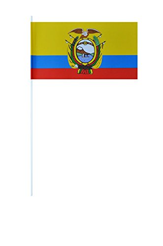 Flaggenfritze® Papierfahnen Ecuador von Flaggenfritze