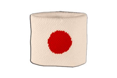 Flaggenfritze® Schweissband Flagge Japan, 2er Set von Flaggenfritze