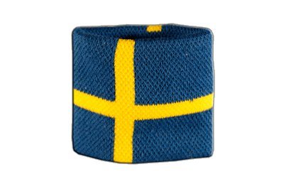 Flaggenfritze® Schweissband Flagge Schweden von Flaggenfritze