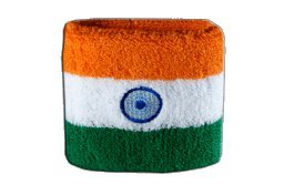 Flaggenfritze® Schweißband Indien, 2er Set von Flaggenfritze