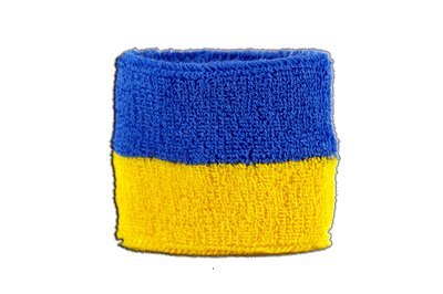Flaggenfritze® Schweissband Ukraine, 2er Set von Flaggenfritze