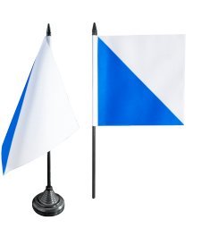 Flaggenfritze® Tischflagge Schweiz Kanton Zürich - 12 x 12 cm von Digni