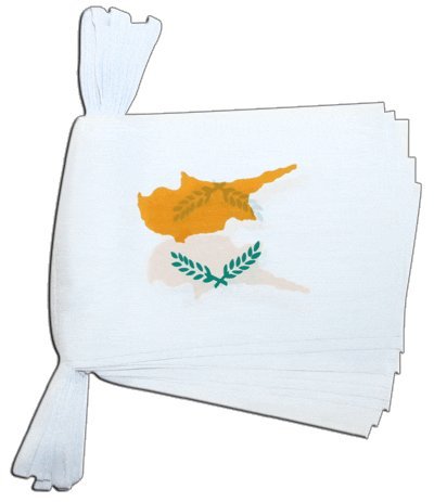 Flaggenfritze Fahnenkette Zypern, Länge 5,9 m von Flaggenfritze