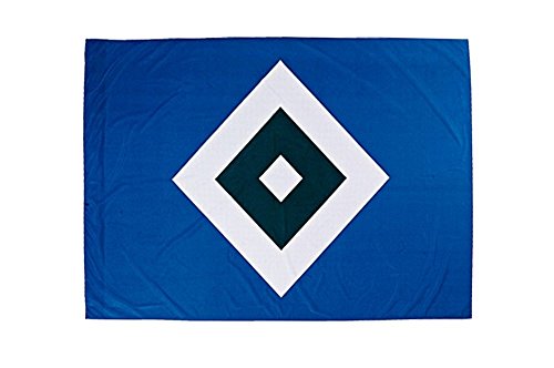 Flaggenfritze Hissflagge Hamburger SV Raute - 150 x 200 cm + gratis Aufkleber von Flaggenfritze
