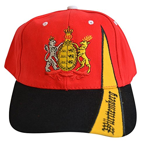 Flaggenfritze Kappe Motiv Deutschland Königreich Württemberg Fahne, Fan - Cap mit württembergischer Fahne von Flaggenfritze