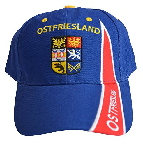 Flaggenfritze Kappe Motiv Deutschland Ostfriesland Fahne, Fan - Cap mit ostfriesischer Fahne von Flaggenfritze