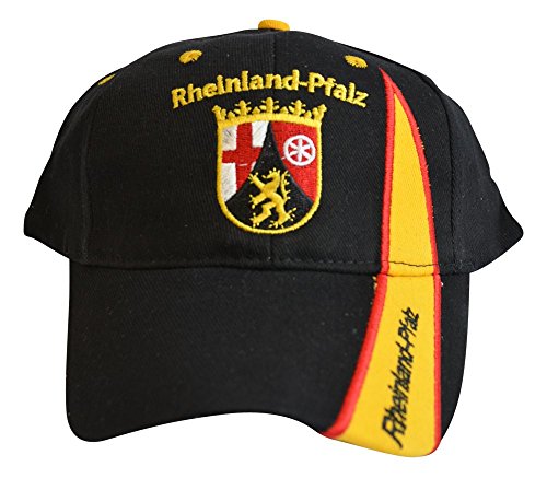Flaggenfritze Kappe Motiv Deutschland Rheinland-Pfalz Fahne, Fan - Cap mit Pfälzer Fahne von Flaggenfritze
