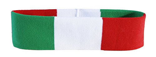 Flaggenfritze Stirnband Motiv Fahne/Flagge Italien + gratis Aufkleber von Flaggenfritze