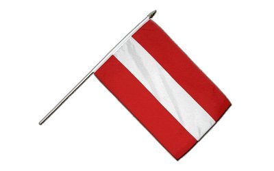 Flaggenfritze Stockflagge Österreich - 10er Set - 30 x 45 cm von Flaggenfritze